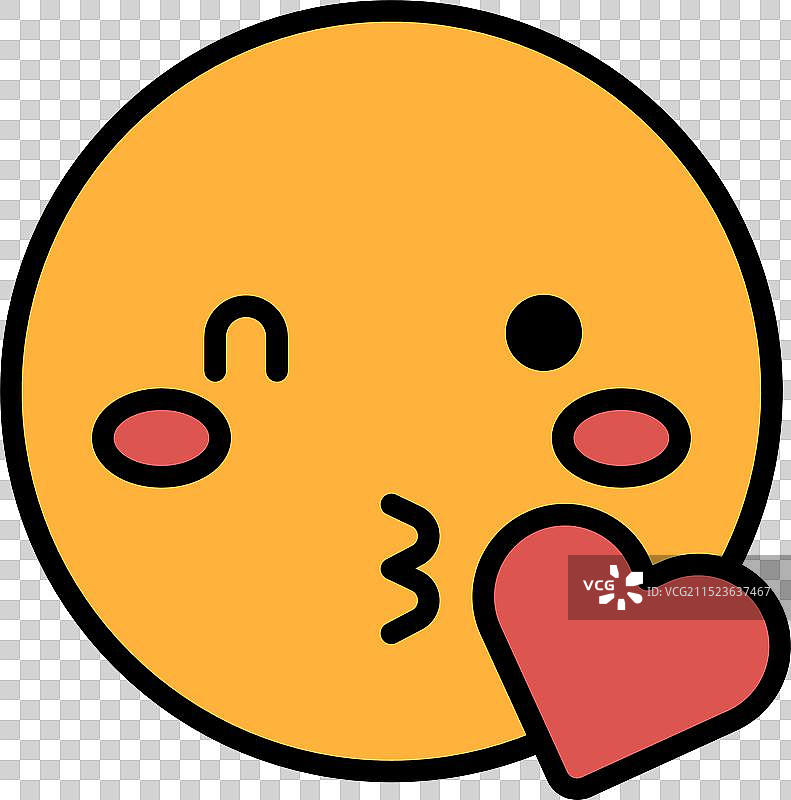 黑白人脸爱心图案图片素材