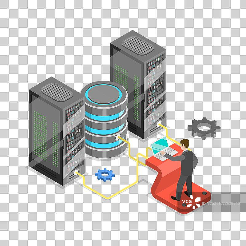 2.5D等距风格的软件图片素材