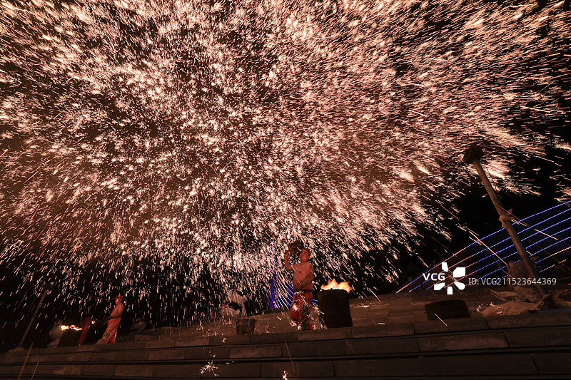 打铁花图片素材