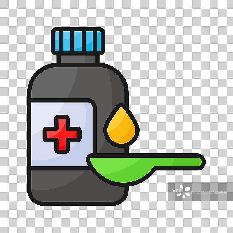 现代风格的糖浆瓶健康糖浆图片素材