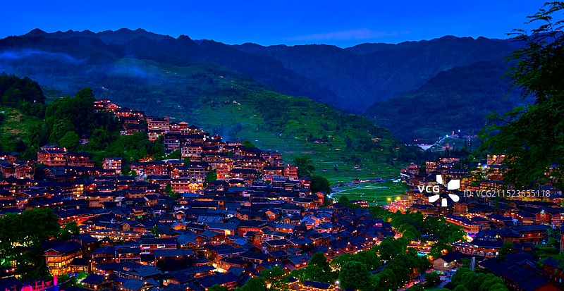 贵州西江千户苗寨图片素材