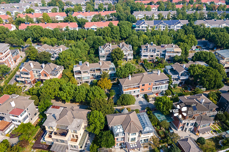 航拍南京江宁九龙湖风光图片素材