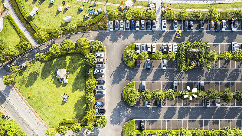 广东省珠海市淇澳岛上的停车场图片素材