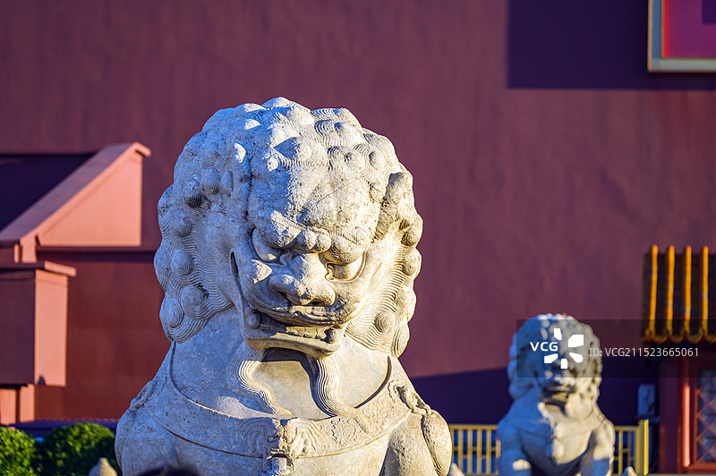 金秋十月朝阳蓝天下的北京天安门广场建筑图片素材