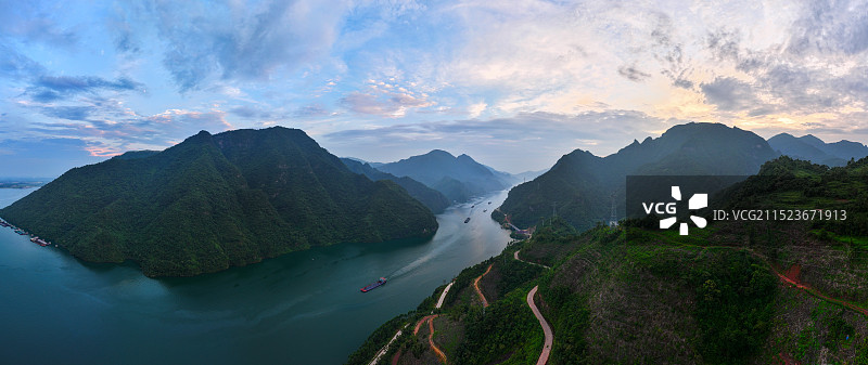 广西贵港市桂平市大藤峡：小三峡图片素材