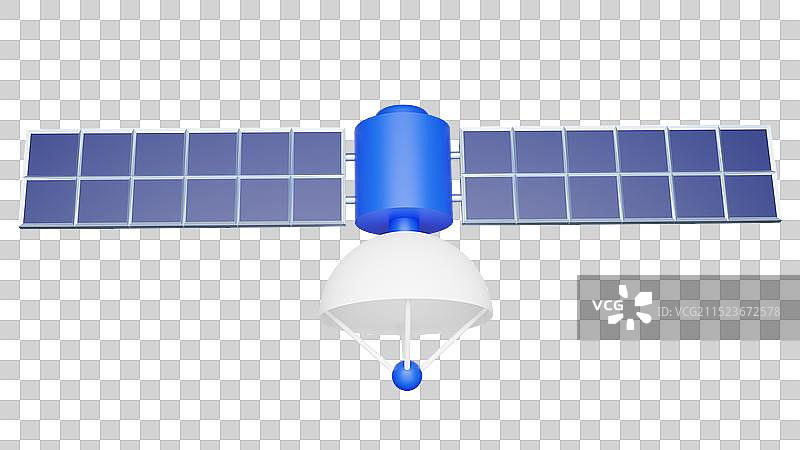 3D卫星模型图图片素材