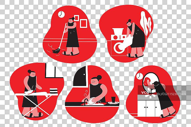 清洁场景设置图片素材