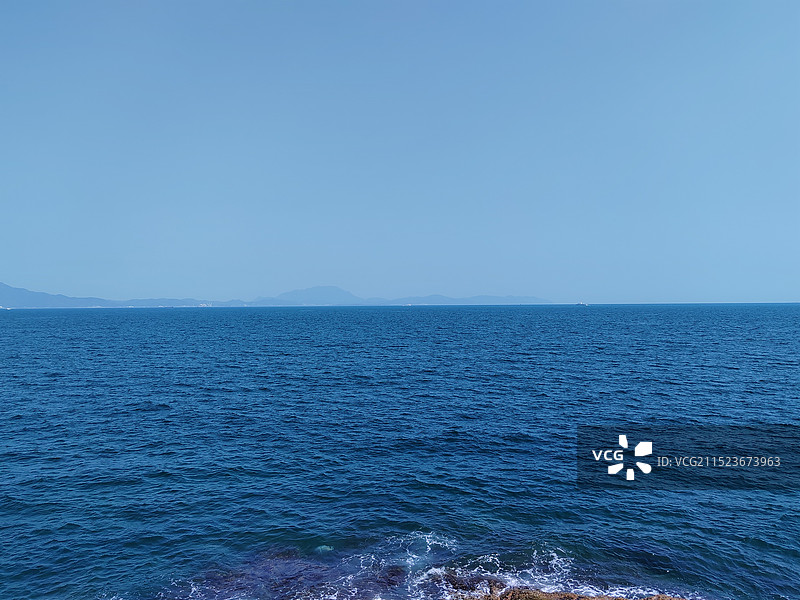 广东省深圳市大梅沙海滨公园栈道图片素材