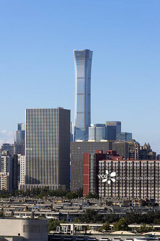 蓝天下的城市风光图片素材