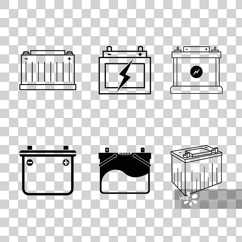 汽车电池图标图片素材
