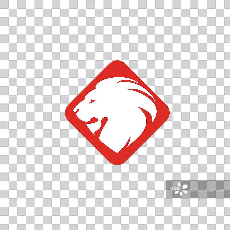 狮子头Logo模板设计图片素材