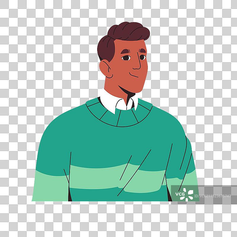 用户资料的年轻非裔美国男人头像图片素材