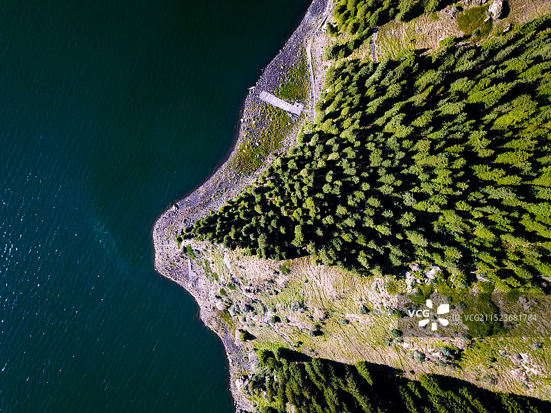 天山天池图片素材