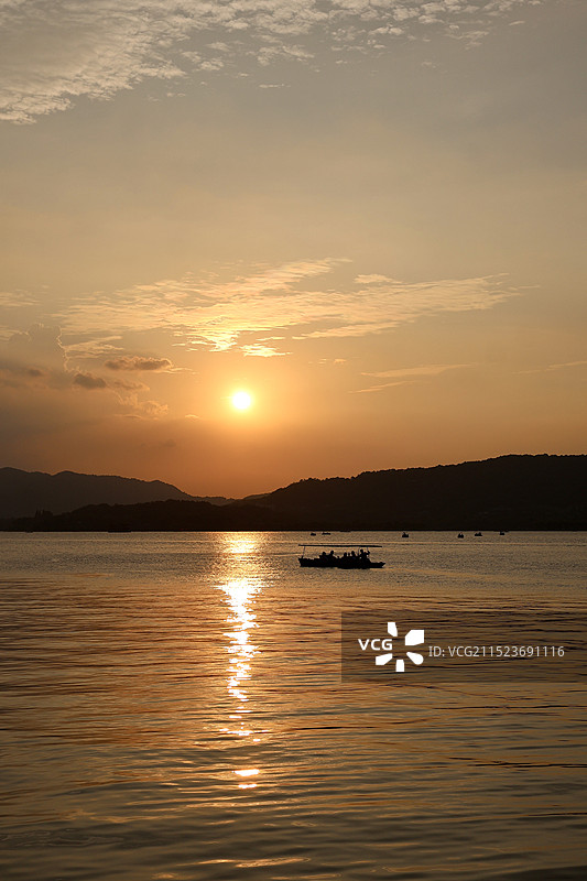 存点日落图片素材