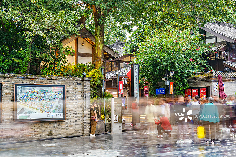 四川成都宽窄巷子图片素材