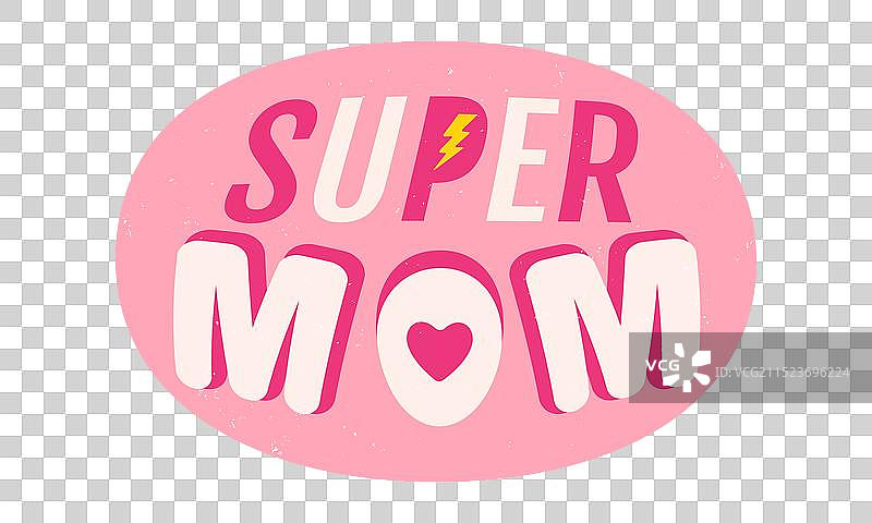 母亲节复古标志图片素材