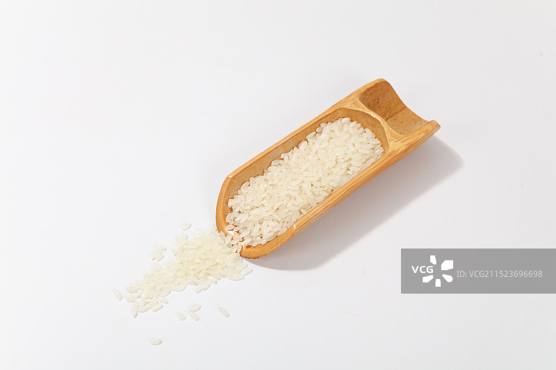 白色背景上的大米图片素材