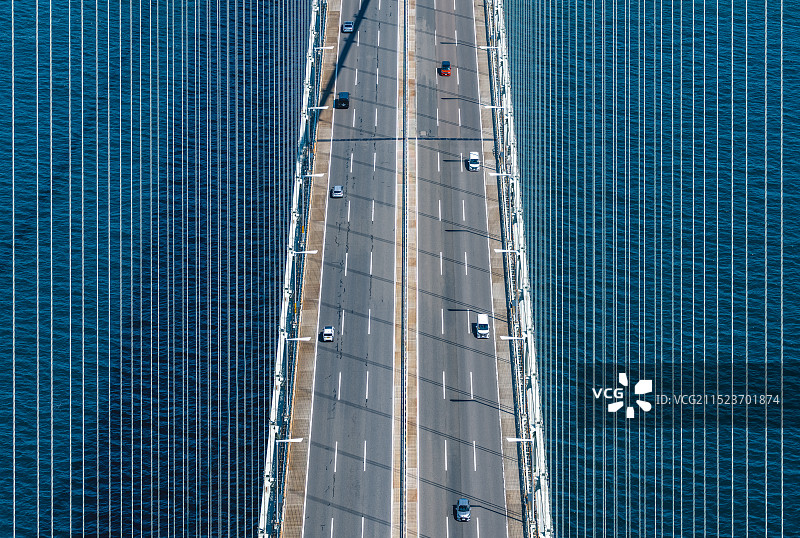 霓虹国，兵库县，神户市，淡路岛，跨海大桥，明石海峡大桥Akashi Kaikyo Bridge，航拍图片素材