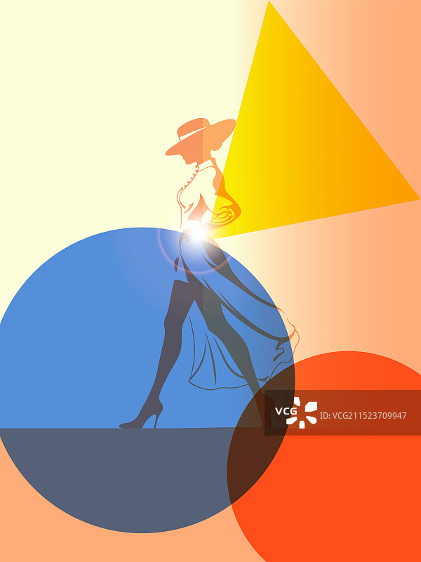 时尚女性广告海报设计图片素材