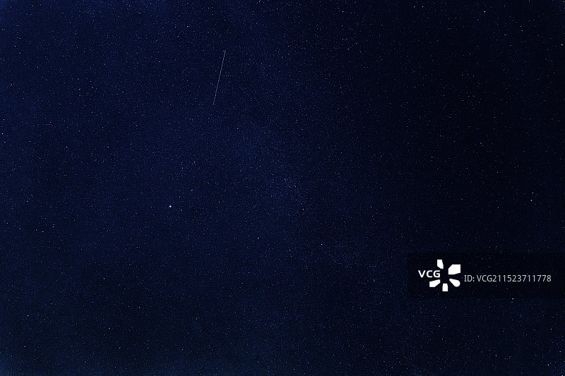 上海崇明星空和流星图片素材