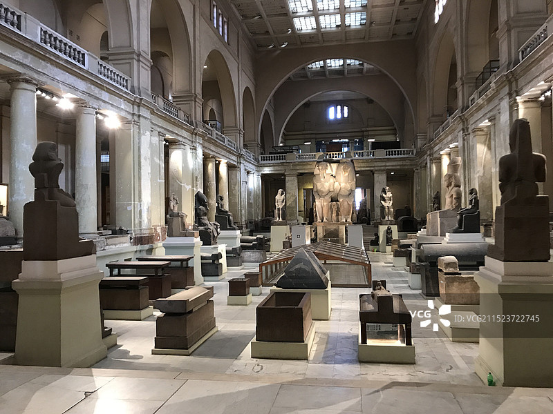 开罗博物馆室内图片素材