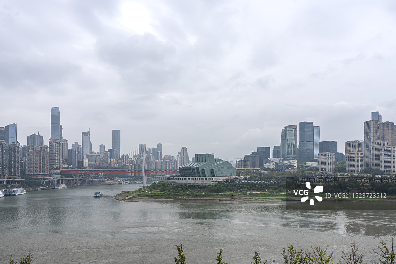 千厮门大桥 重庆大剧院图片素材