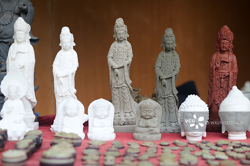 中国重庆大足石刻雕刻敦煌石窟图片素材