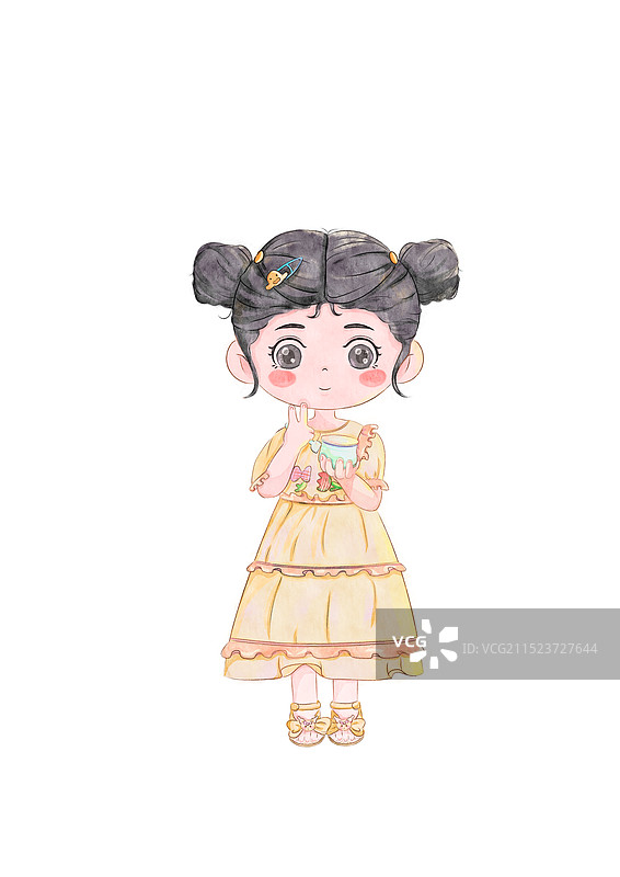 水彩人物、Q版图片素材