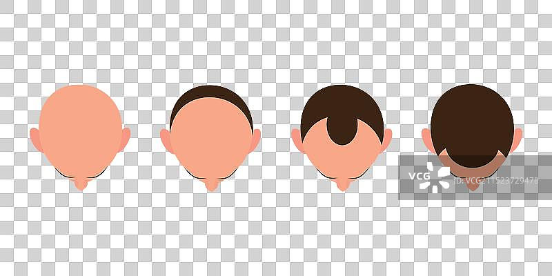 脱发秃顶植发增长图片素材