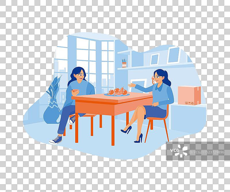 浏览手机的年轻女子图片素材