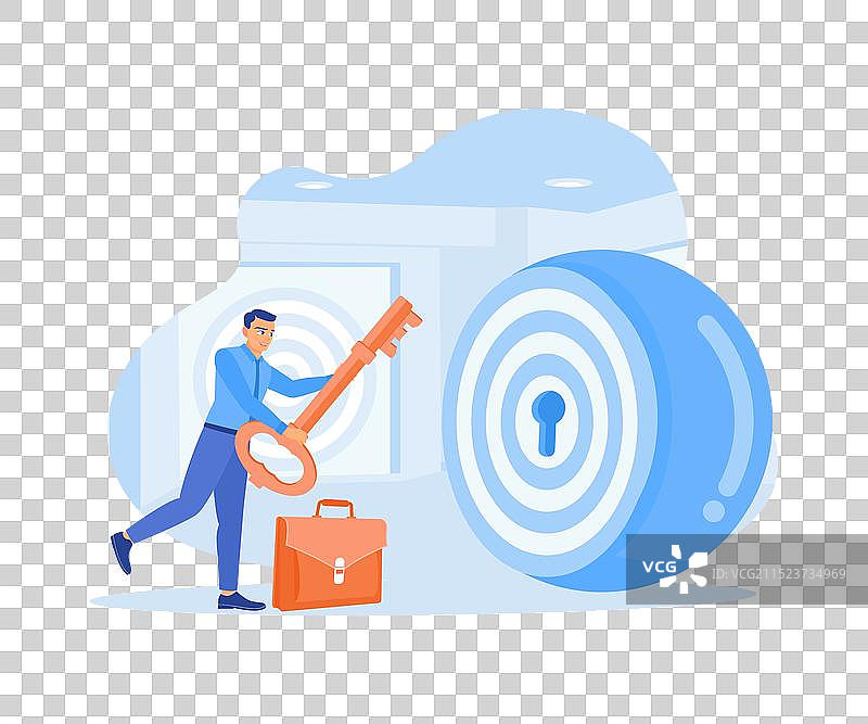 通往成功和实现业务目标的钥匙图片素材