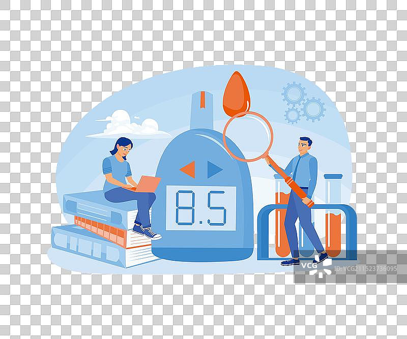 医生测量血糖图片素材