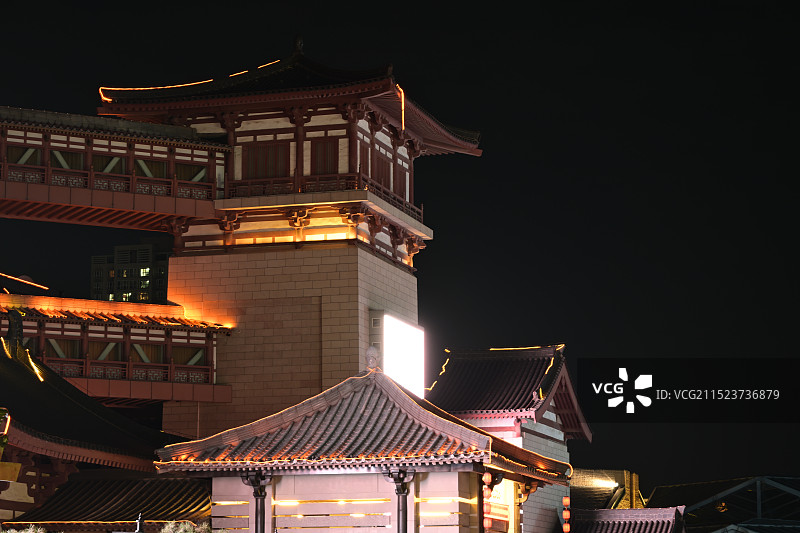 西安大唐西市文化景区图片素材