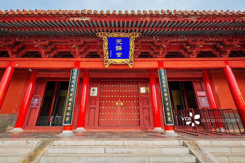 老子故里之天静宫局部特写+安徽涡阳图片素材