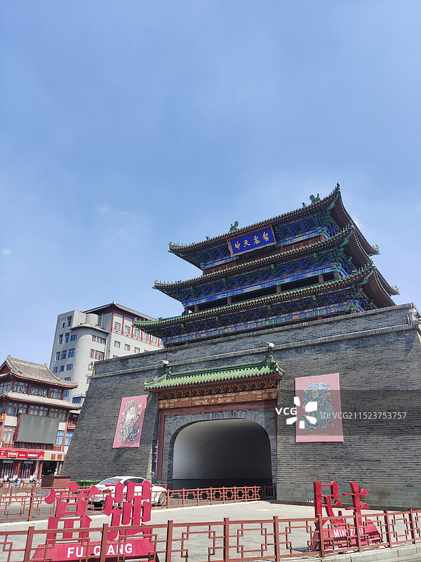 河南开封鼓楼图片素材