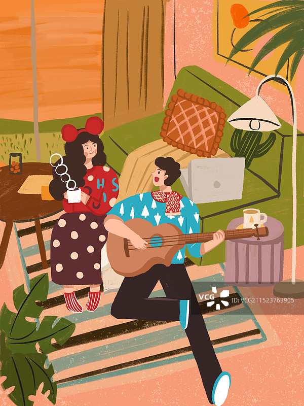 情侣相处日常图片素材