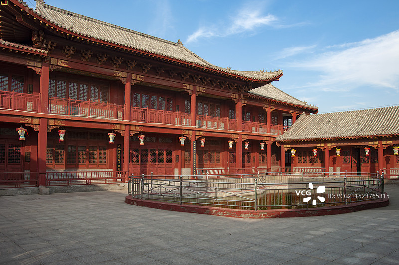 德州市武城县四女寺风景区古建筑四女祠图片素材