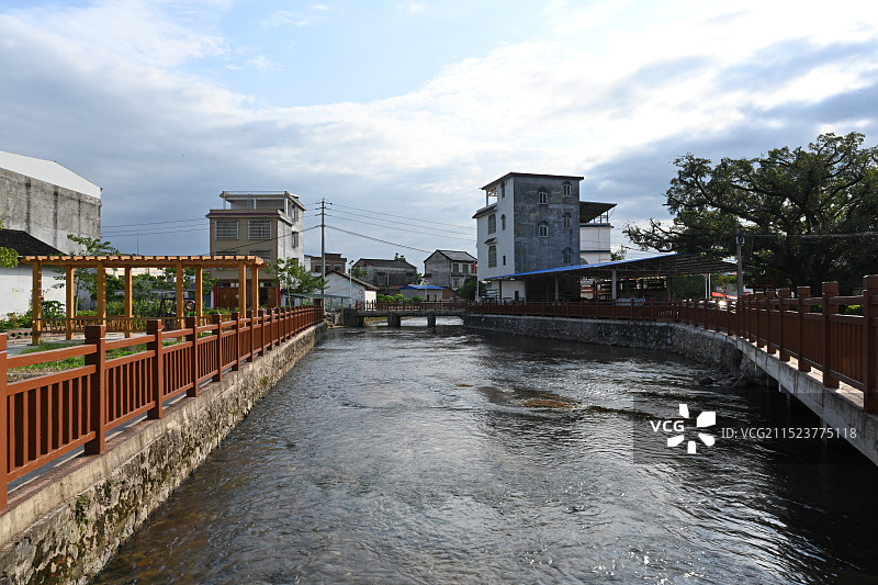 乡村河道图片素材