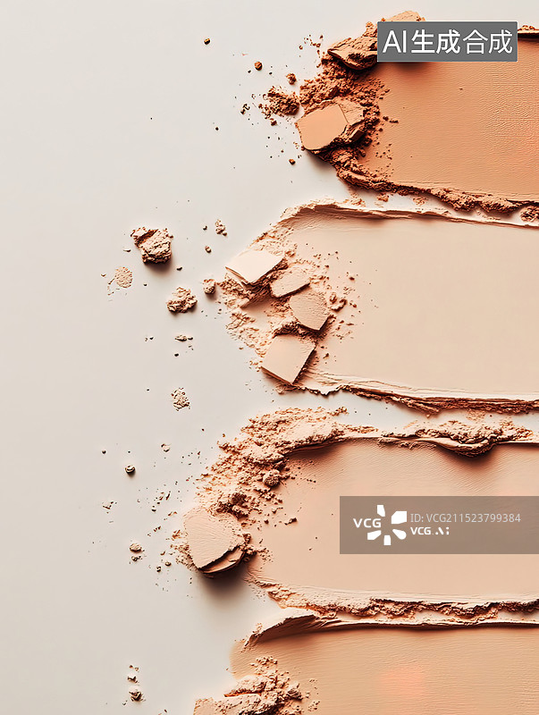 【AI数字艺术】彩妆眼影质地展示图片素材