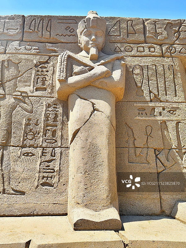 广西沙雕展埃及雕像图片素材