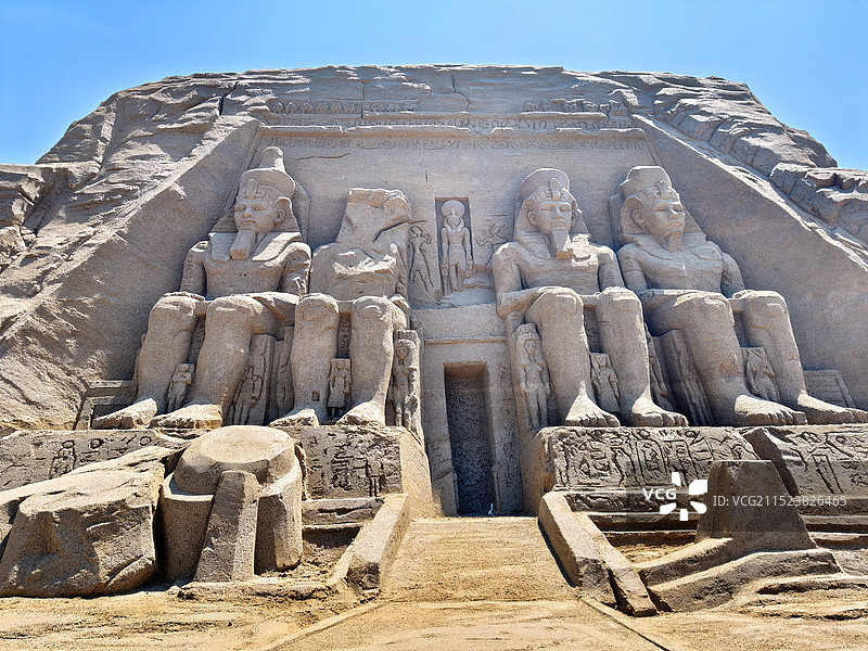 广西沙雕展埃及雕像图片素材