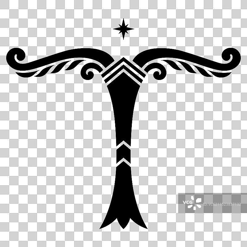 世界之树的旧北欧风格化图像图片素材