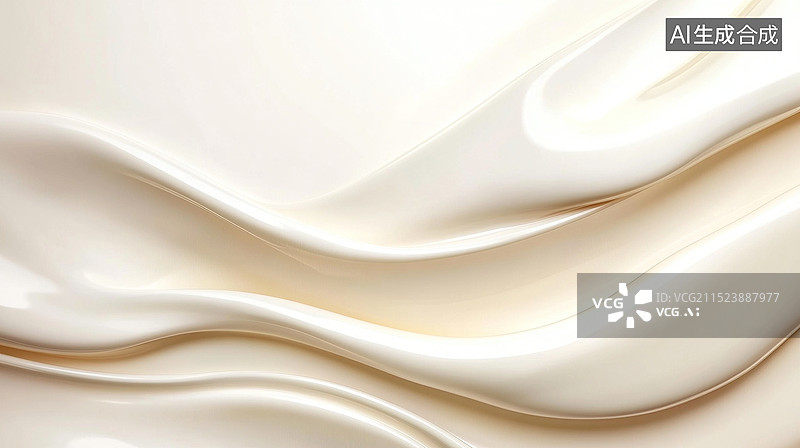 【AI数字艺术】乳液质地抽象波浪形背景图片素材