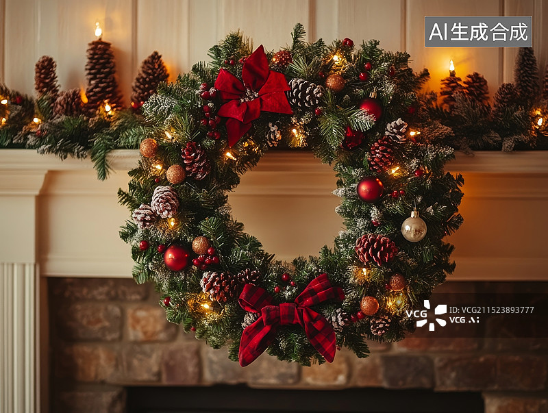 【AI数字艺术】西方圣诞节背景圣诞快乐圣诞树素材背景图片素材