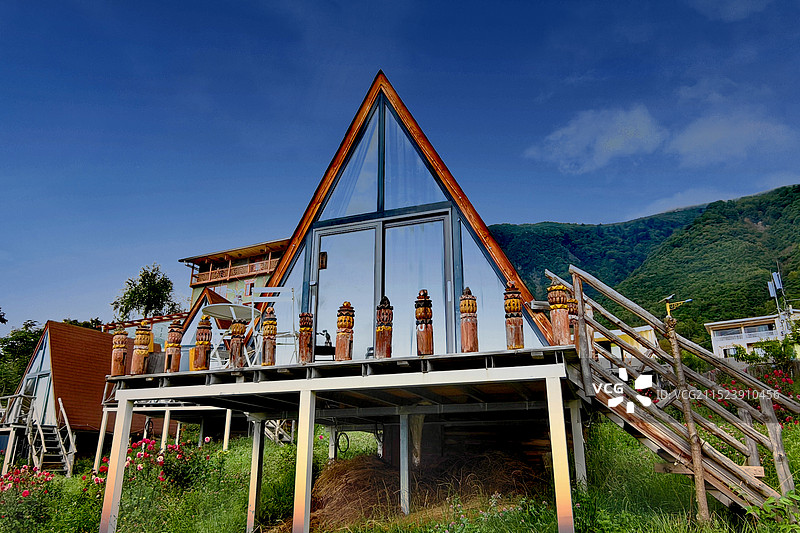 绿野小屋图片素材