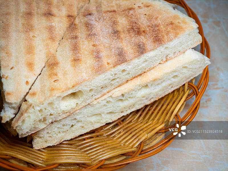 篮子里的火烧馍图片素材
