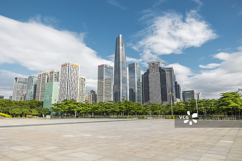 深圳中轴线，市民中心建筑群图片素材