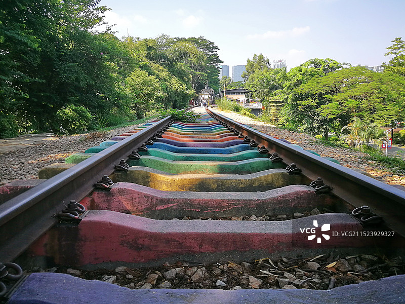 中国东莞常平铁路公园图片素材