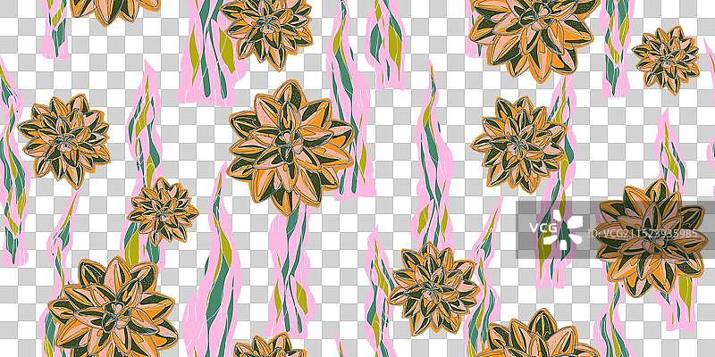 多肉植物装饰风格图片素材