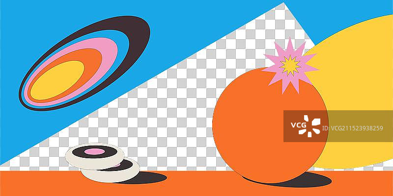 迷幻复古艺术灵感复古海报图片素材